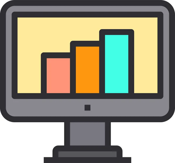 Ícone Pesquisa Ranking Marketing Estilo Esboço Preenchido —  Vetores de Stock