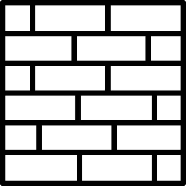 Иконка Кирпичной Стены — стоковый вектор
