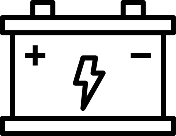 Omvormer Vermogen Energie Pictogram — Stockvector