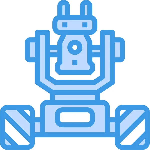 Artificial Engineering Intelligence Icon Filled Outline Style — Stock Vector