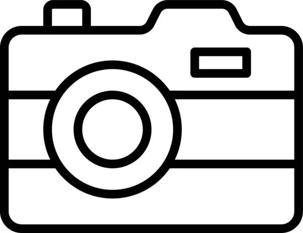Photo Picture Technology Icon Outline Style — Stock Vector