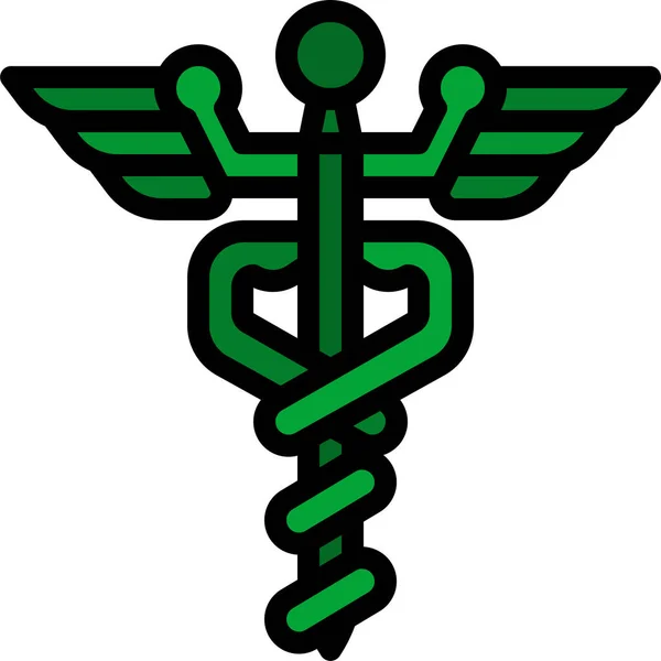 Icona Della Medicina Ospedaliera Sanitaria — Vettoriale Stock
