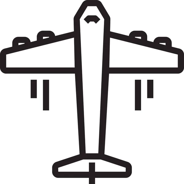 Avião Ícone Home Eletrônico Estilo Esboço — Vetor de Stock