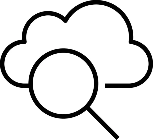 Icône Stockage Données Cloud — Image vectorielle