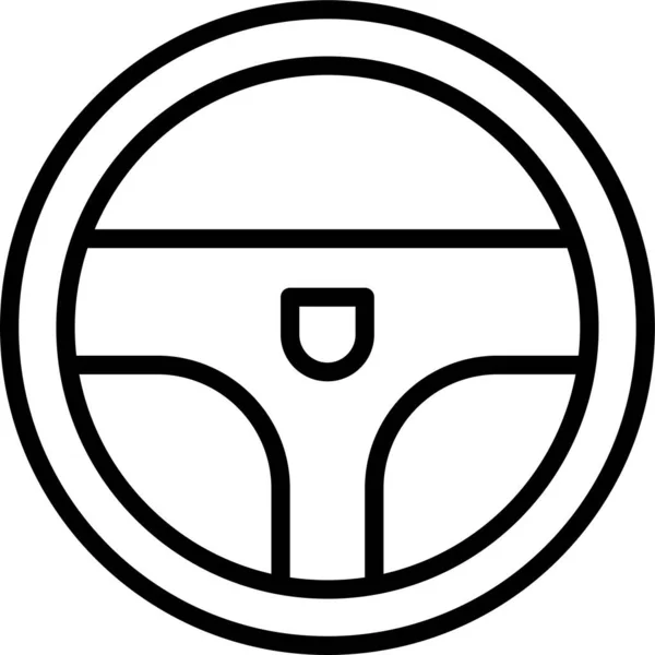 Иконка Транспортного Средства Стиле Абрис — стоковый вектор