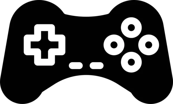 Console Controller Game Icon Solid Style — Stock Vector