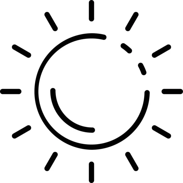 Sonne Sommer Natur Symbol — Stockvektor