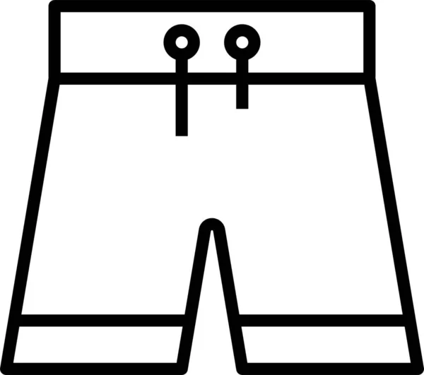 Calça Calças Ícone Vestuário — Vetor de Stock