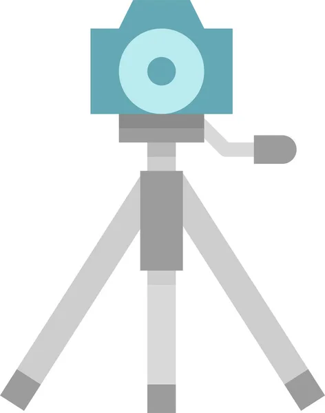 Фотокамера Різна Іконка Фотографії Плоскому Стилі — стоковий вектор