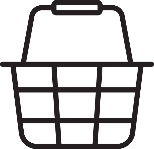 Basket Design Essential Icon — Stock Vector