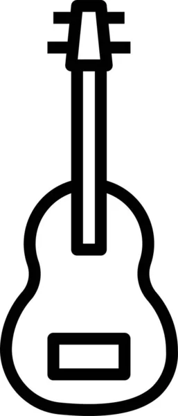 Guitare Instrument Orchestre Icône — Image vectorielle