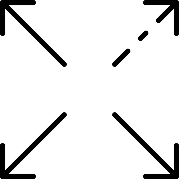 Skalierbare Maximierung Des Erweiterungssymbols — Stockvektor