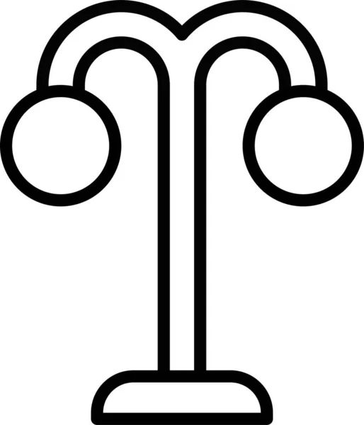 Значок Освітлення Вуличних Ліхтарів — стоковий вектор
