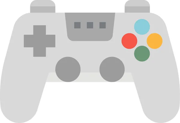 Gamepad Gamer Gaming Icon Flat Style — Stock Vector