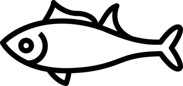 鱼类动物肉图标 — 图库矢量图片