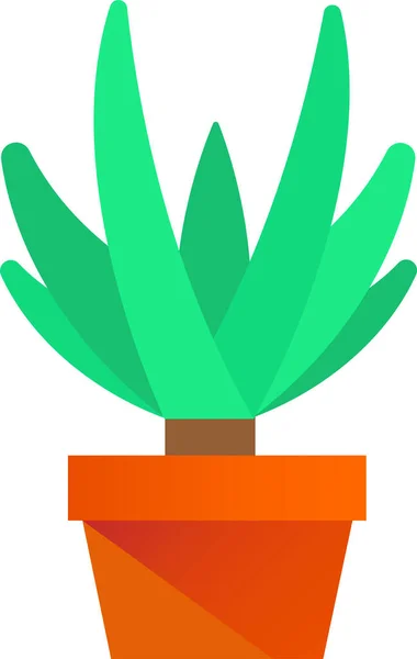 Ícone Vaso Jardinagem Planta — Vetor de Stock