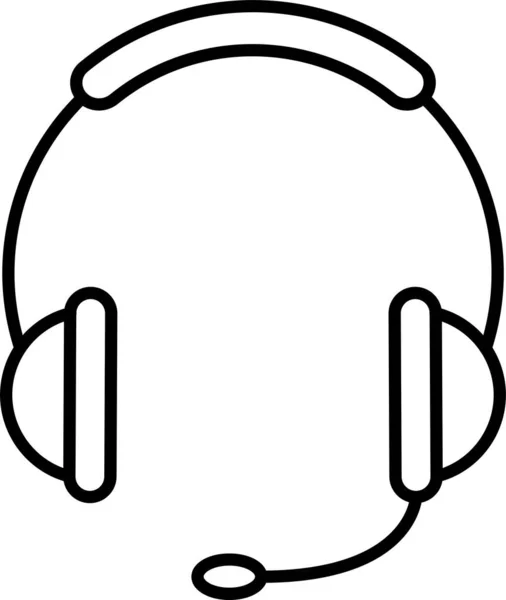 Auriculares Audio Sonido Icono — Archivo Imágenes Vectoriales