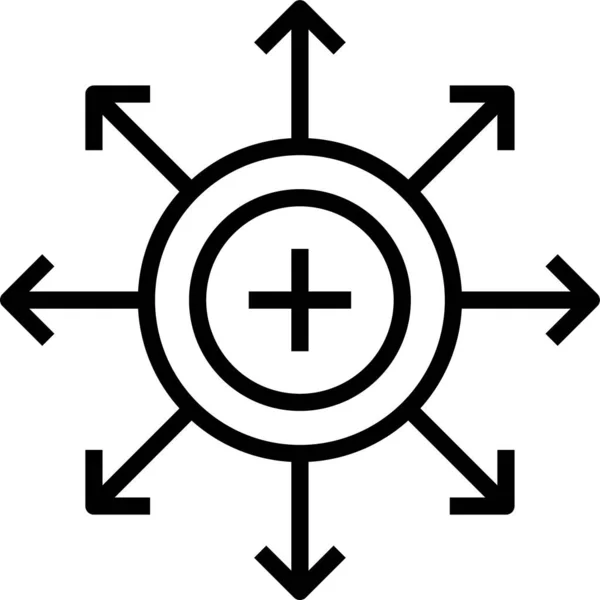 Attraktion Magnet Ziehen Symbol — Stockvektor