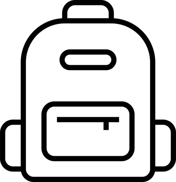 Backpack Bag Travel Icon — Stock Vector