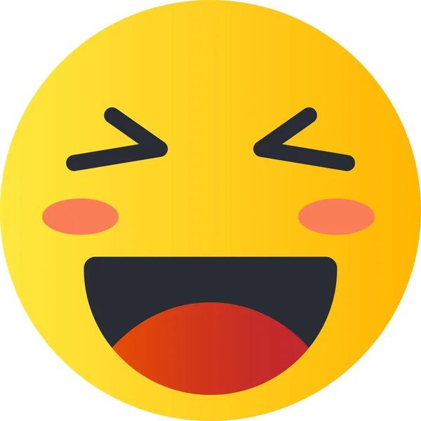 Awatar Cute Emoji Ikona Płaskim Stylu — Wektor stockowy