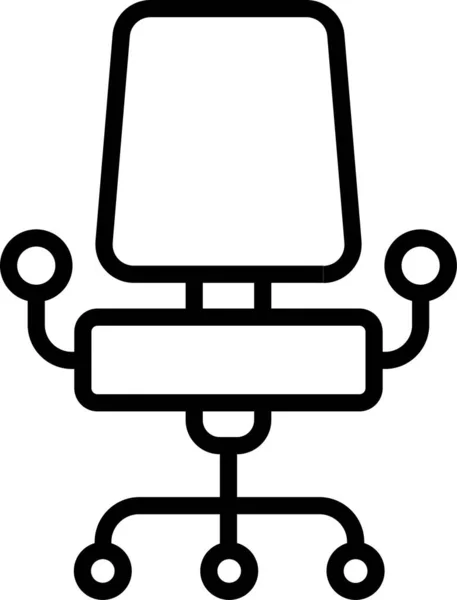 Stuhlräder Umrissstil — Stockvektor