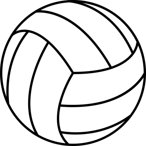 Volley Boll Match Ikon — Stock vektor