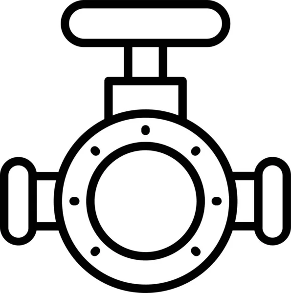 Ventil Erdgas Symbol — Stockvektor