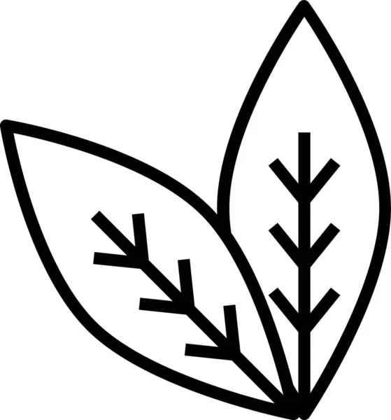 Leaf Herbs Nature Icon — Stock Vector