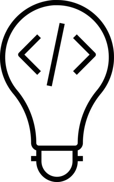 Bulb Illumination Invention Icon — Stock Vector