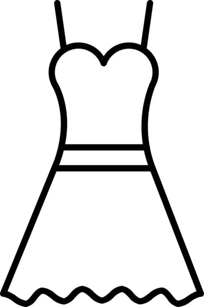Robe Vêtement Vêtement Icône — Image vectorielle