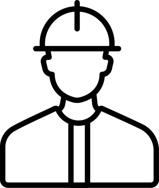 Ingenieur Arbeiter Job Ikone — Stockvektor