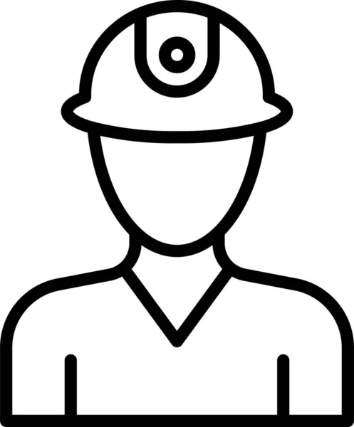 Ikona Pracownika Inżyniera Pracy — Wektor stockowy