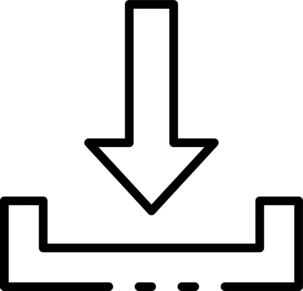 Posteingangssymbol Herunterladen — Stockvektor