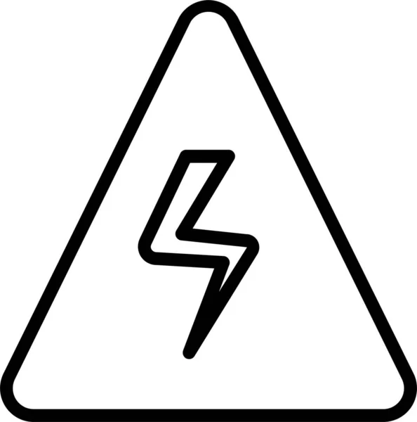 Ikona Instrukcji Znaku Sprzężenia Stylu Zarysu — Wektor stockowy