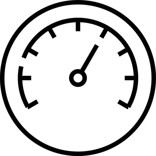 Meter Performance Speedometer Icon — Stock Vector