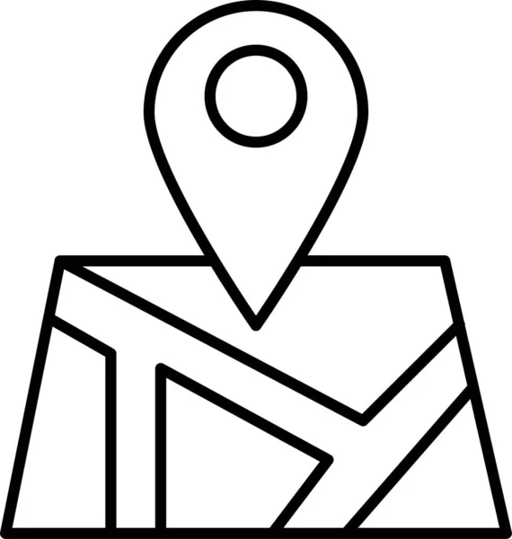 Karte Pin Standort Symbol — Stockvektor