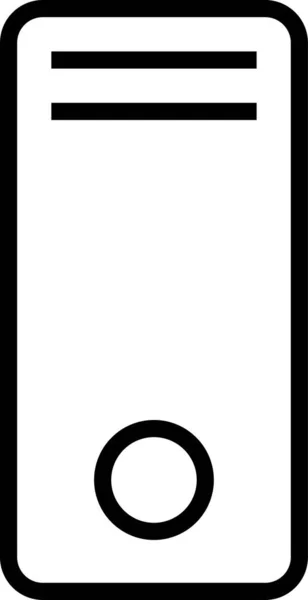 Иконка Вышки Сервера Электроники Стиле Наброска — стоковый вектор