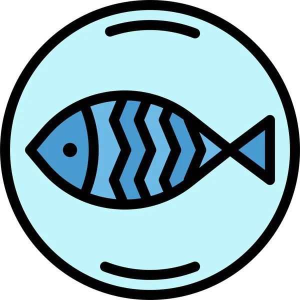 Икона Мяса Рыбы — стоковый вектор