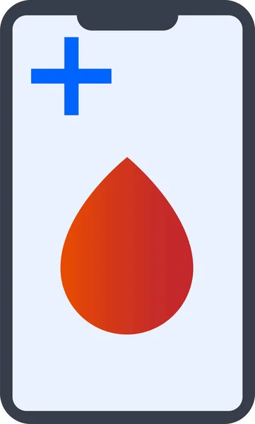 Bloed Donatie Medisch Icoon — Stockvector