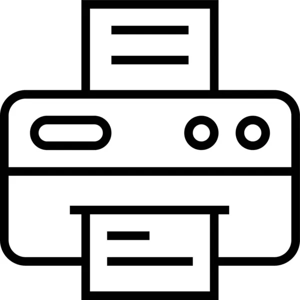 Printer Afdrukken Papier Pictogram — Stockvector