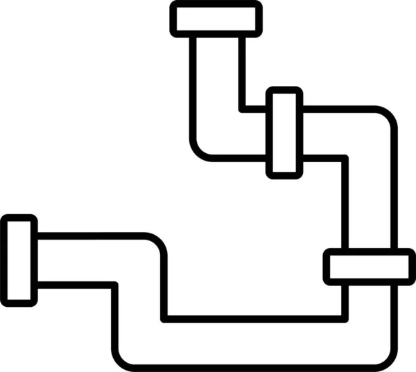 Піктограма Водопроводу Трубопроводу — стоковий вектор
