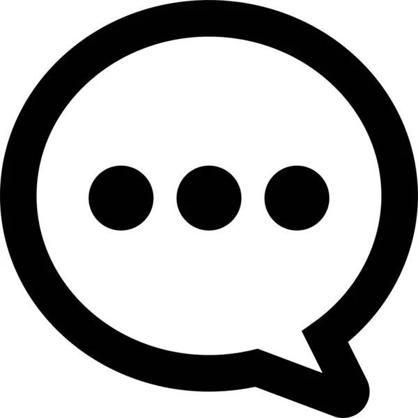 Bubble Chat Komentarz Ikona Solidnym Stylu — Wektor stockowy