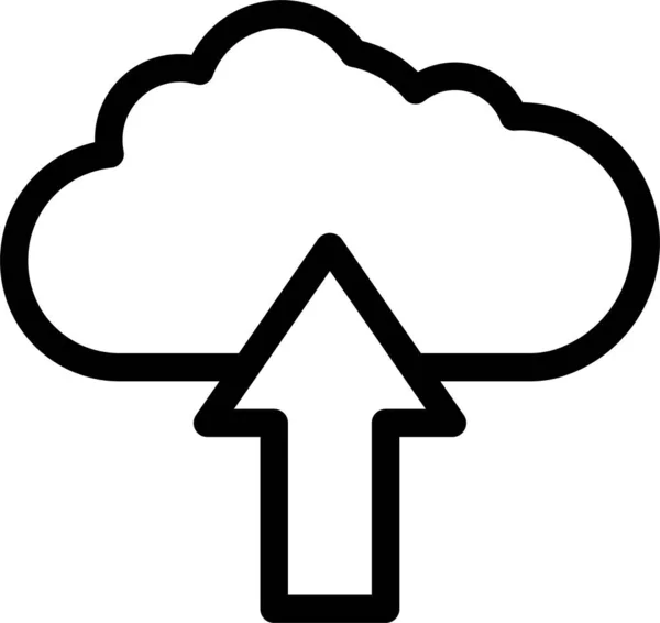 Icoon Voor Cloudopslag — Stockvector