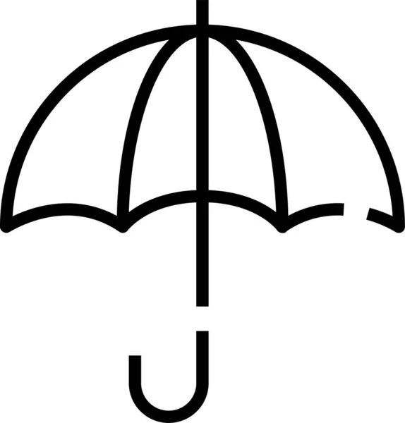 Schutz Regenwetter Ikone Umriss Stil — Stockvektor