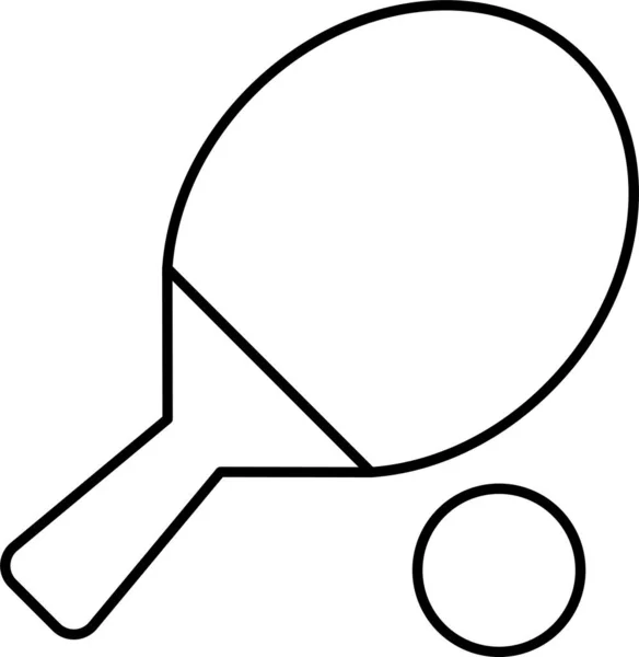 Tischtennis Ikone — Stockvektor