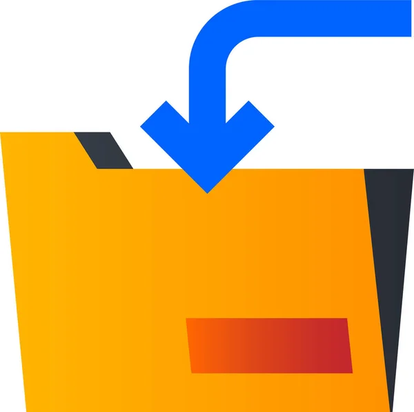 File Folder Document Icon — Stock Vector