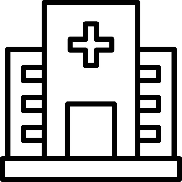 Sjukhusets Klinik Ikon — Stock vektor