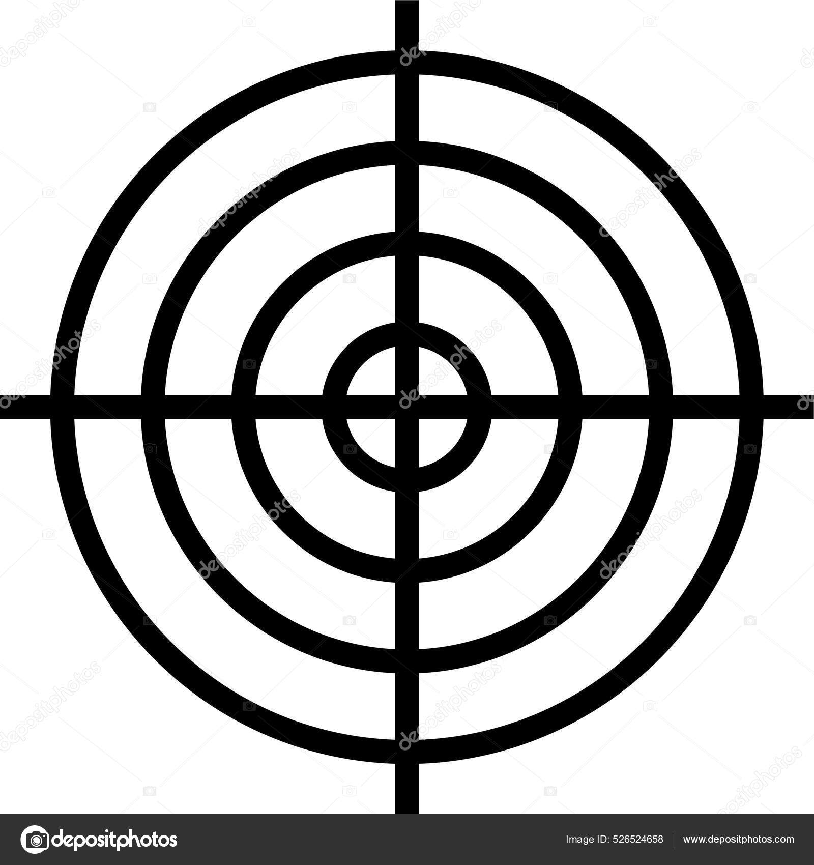 Aim Target Objective Icon Outline Style Stock Vector Image by