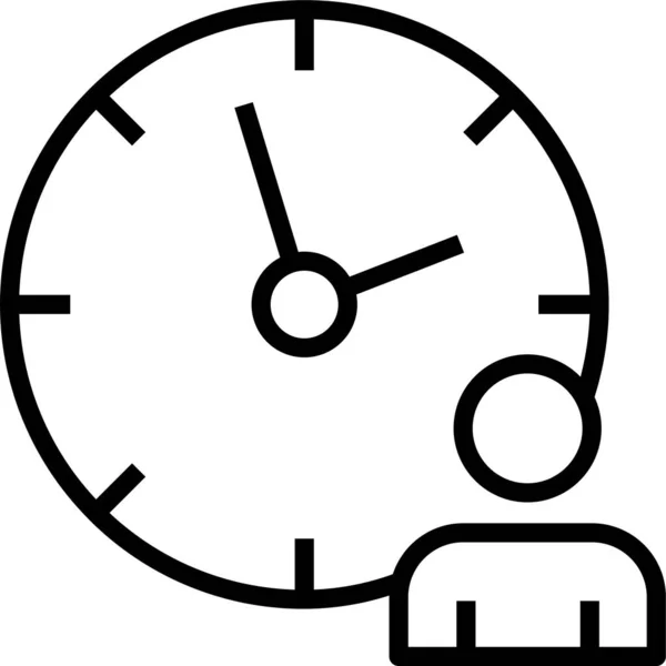 Zeitsymbol Für Wanduhren — Stockvektor