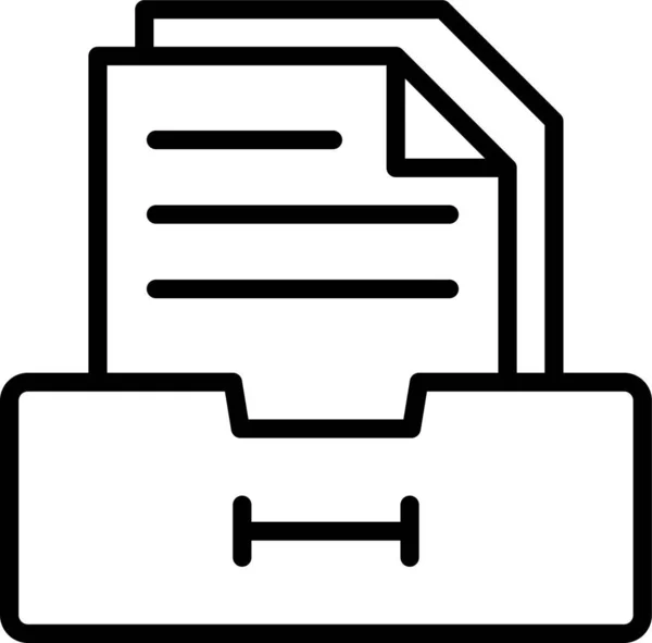 Icona Del Documento Titolare Del File — Vettoriale Stock